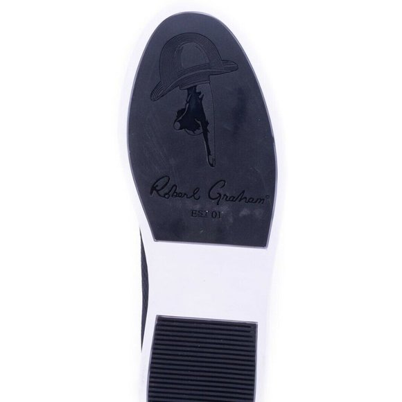 NEW Robert Graham Anson RGL5203 Size 9.5 Men's Blue Suede Low Top Sneakers Shoes - Picture 5 of 6